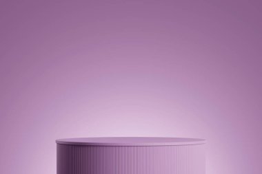 boş podyum mor eğimli arkaplan.