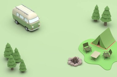 Yeni sezon yaklaşıyor. Bunaltıcı iç mekandan uzaklaşmak ve karavanda yeşil doğanın olduğu bir yere gitmek. Yaban 3D 'de kamp ateşi yakmak.