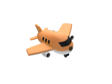 Mutlu bir yolculuk için hazırlıklar. Uçak, bilet, bavul, pasaport vesaire. 3d oluşturma