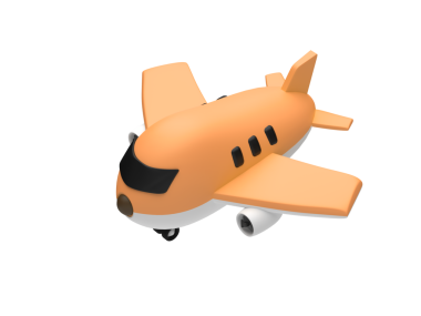 Mutlu bir yolculuk için hazırlıklar. Uçak, bilet, bavul, pasaport vesaire. 3d oluşturma