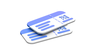 Mutlu bir yolculuk için hazırlıklar. Uçak, bilet, bavul, pasaport vesaire. 3d oluşturma