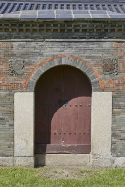 Kore geleneksel evi, eski saray, taş duvar