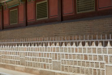 Kore geleneksel evi, eski saray, taş duvar