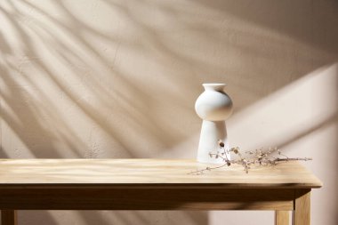 Sıcak öğle güneşinde sonbahar atmosferi olan çeşitli aksesuarlar..