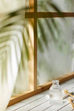 Öğleden sonra güneşinde yeşil yaprakların manzarası.