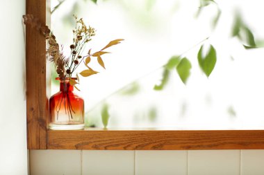 Sıcak bir öğleden sonra güneşinin, ağaç yaprakları manzaralı pencereden içeri girdiği rahat bir oda..