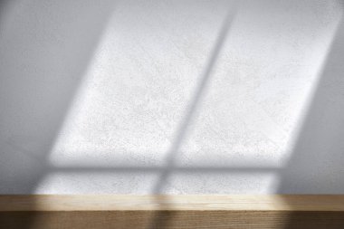 Somut desen arkaplanı. Pencereden süzülen doğal ışığın gölgeleri..