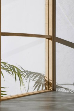 Ahşap pencerelerden, gölgelerden, yeşil yapraklardan ve beyaz duvarlardan gelen yumuşak güneş ışığı..