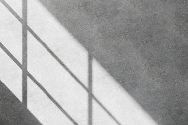 Beton Duvardaki Gölge Dokusuna Güneş Işığı. Asgari Özet Arkaplan 33d oluşturma.