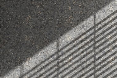 Beton Duvardaki Gölge Dokusuna Güneş Işığı. Asgari Özet Arkaplan 33d oluşturma.