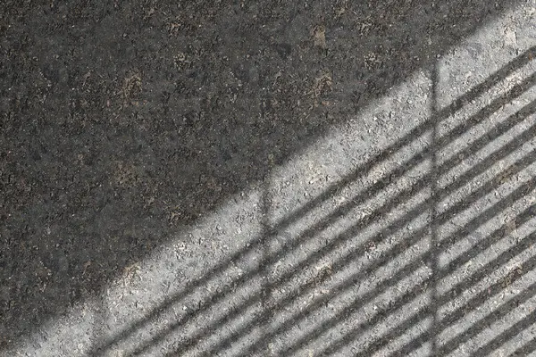 Beton Duvardaki Gölge Dokusuna Güneş Işığı. Asgari Özet Arkaplan 33d oluşturma.