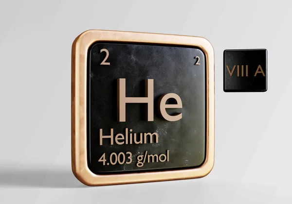 原子ヘリウムという元素の周期表に含まれる化学元素は — ストック写真