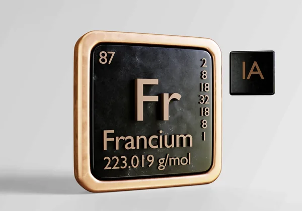 フランケンという名の周期表の化学元素 — ストック写真