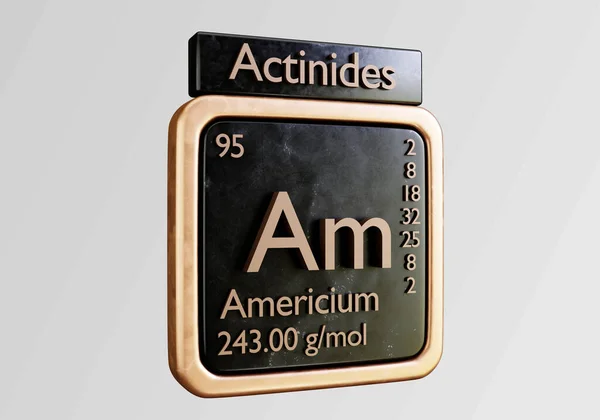 he chemical elements in the periodic table of the named americium