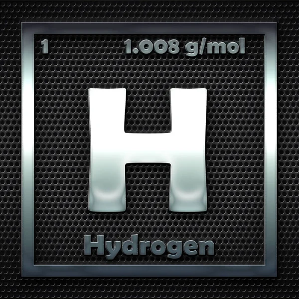 Elementos Químicos Tabela Periódica Hidrogênio Nomeado — Fotografia de Stock
