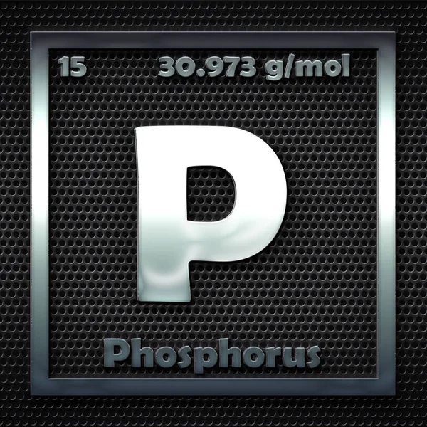 Gli Elementi Chimici Nella Tavola Periodica Del Phosporous Nominato — Foto Stock