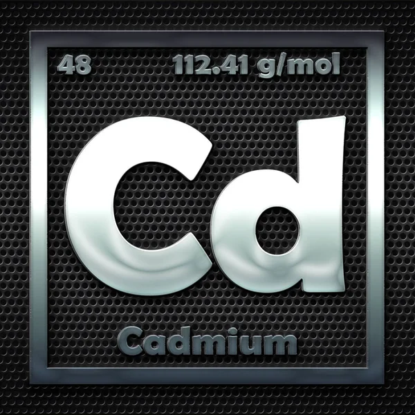 Die Chemischen Elemente Periodensystem Des Genannten Cadmiums — Stockfoto