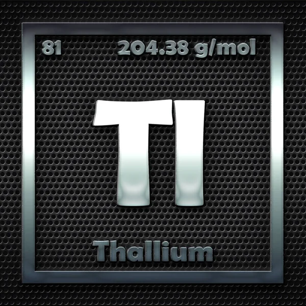 Хімічні Елементи Періодичній Таблиці Названого Талію — стокове фото