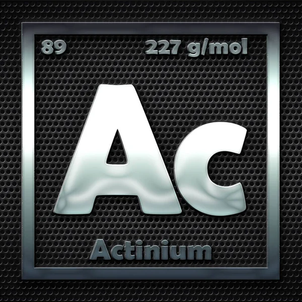 Die Chemischen Elemente Periodensystem Des Genannten Aktiniums — Stockfoto
