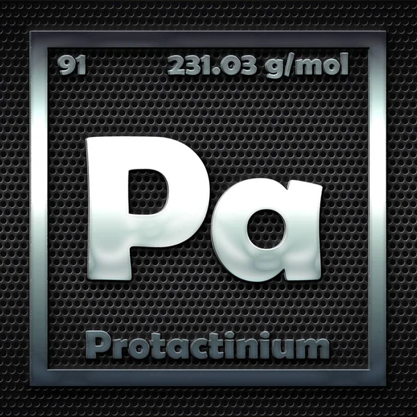 Chemische Elementen Het Periodiek Systeem Van Het Genoemde Protactinium — Stockfoto
