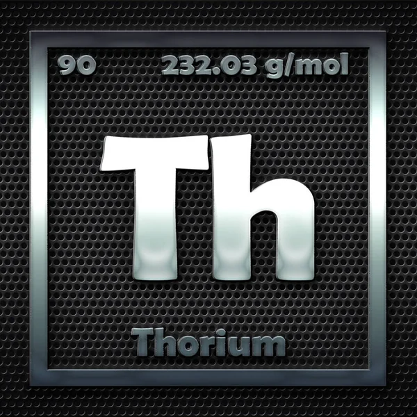 Химические Элементы Периодической Таблице Названного Тория — стоковое фото