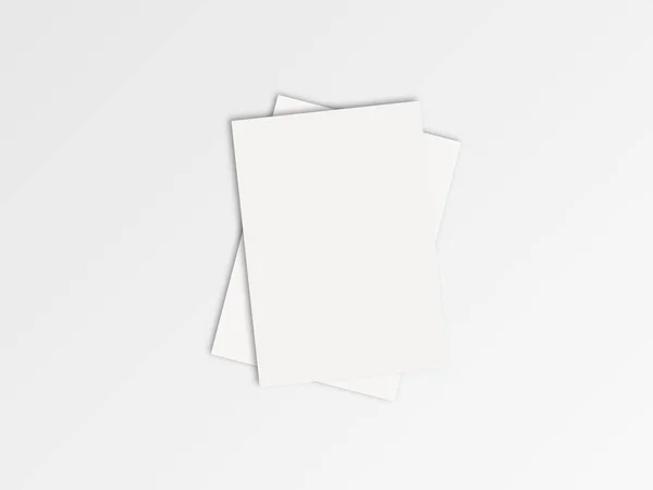 Formato Carta Realizzato Realisticamente Modo Che Possa Essere Facilmente Modificato — Foto Stock