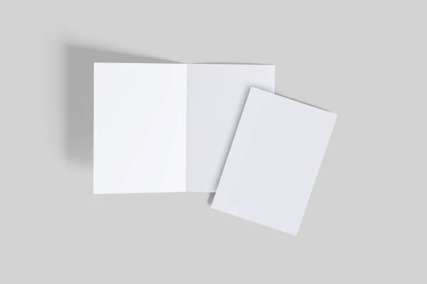 Catálogo Brochura Com Tamanho Papel Com Espaços Branco Feitos Software — Fotografia de Stock