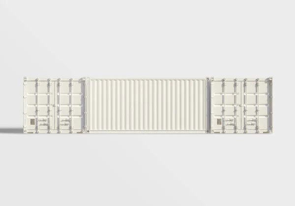 Verzending Container Pakketten Weergegeven Door Software Die Wit Zijn Zonder — Stockfoto