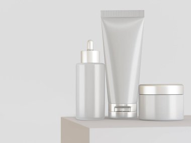 Kozmetik tüp paketleme beyaz rengi 