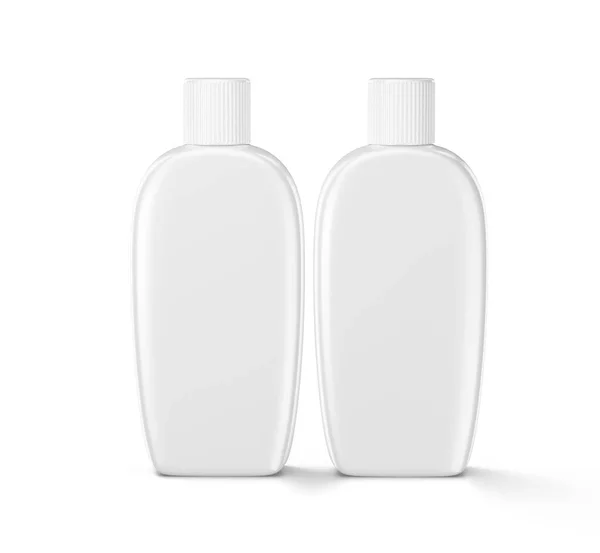 洗衣粉瓶白色和现实的阴影 — 图库照片
