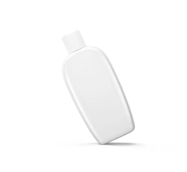 Garrafa Detergente Lavanderia Cor Branca Sombra Realista — Fotografia de Stock