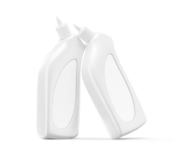 Garrafas Plásticas Que Podem Ser Usadas Para Armazenamento Detergente Líquido — Fotografia de Stock