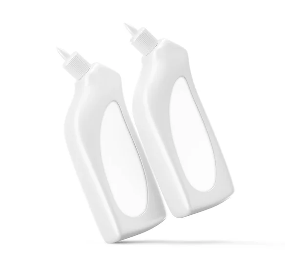 Garrafas Plástico Que Podem Ser Usadas Para Armazenamento Detergente Líquido — Fotografia de Stock