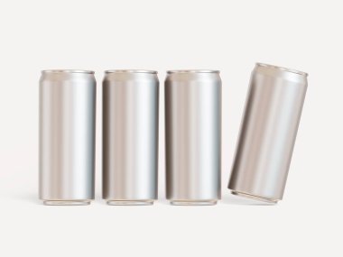 Soda içecekleri için ambalajlama gerçekçi bir şekilde 3 boyutlu yazılım kullanılarak gerçek dünyadakiyle aynı görünüm ile yapılır.