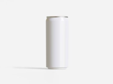 3 boyutlu yazılım kullanılarak yapılan gazoz içecekleri için ambalaj gerçek dünyadakiyle aynı beyaz renkte.