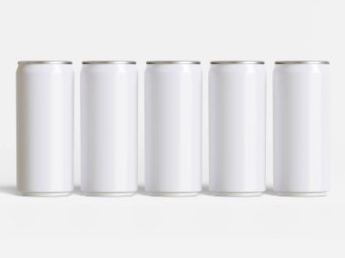 3 boyutlu yazılım kullanılarak yapılan gazoz içecekleri için ambalaj gerçek dünyadakiyle aynı beyaz renkte.