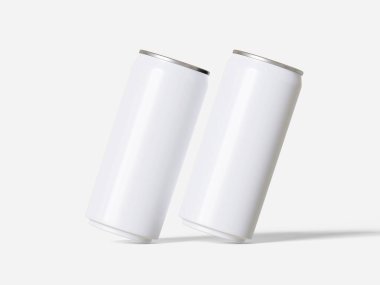 3 boyutlu yazılım kullanılarak yapılan gazoz içecekleri için ambalaj gerçek dünyadakiyle aynı beyaz renkte.