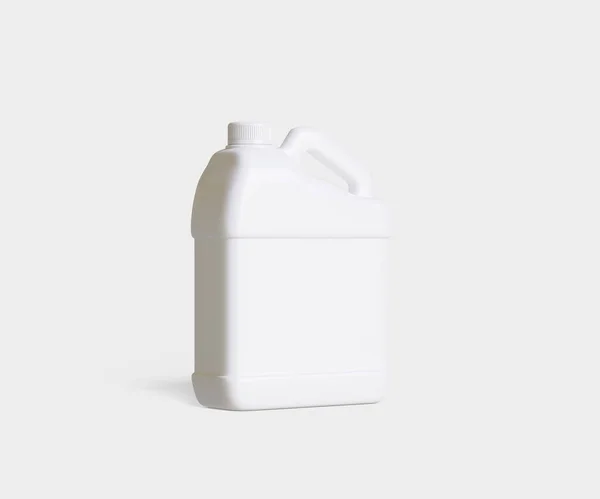 Beyaz Arkaplanda Izole Edilmiş Beyaz Plastik Kutu — Stok fotoğraf