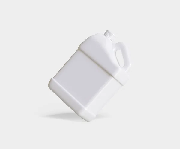 Фото Білої Пластикової Каністри Ізольовані Білому Тлі — стокове фото