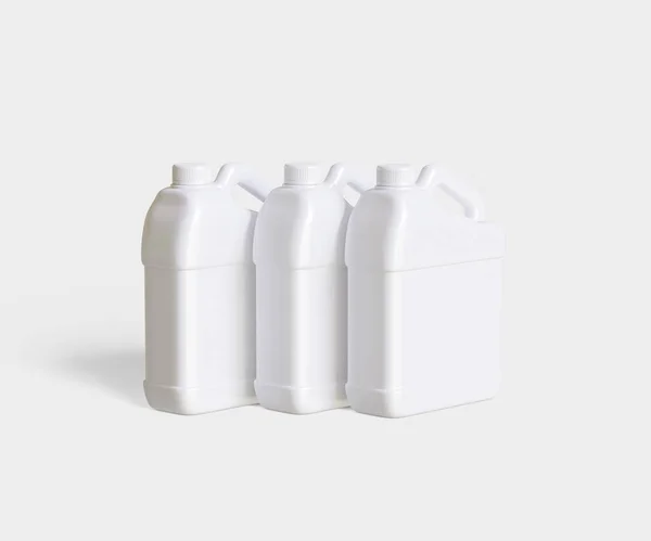 Foto Weißer Plastikkanister Isoliert Auf Weißem Hintergrund — Stockfoto