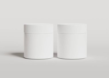 3 boyutlu yazılımla gerçek gibi görünen beyaz renkli bir kozmetik şişesi projenizi tamamlamak için bu kozmetik şişesi kullanılabilir.