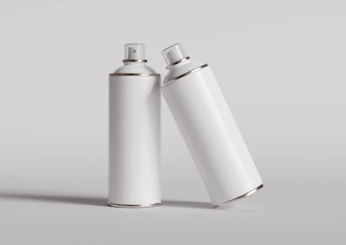 Sprey kutu beyaz renk ve bu yapımı gerçekçi desen 3 boyutlu yazılım kullanıyor.