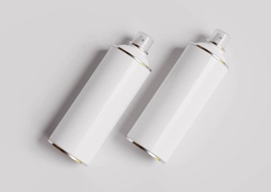 Sprey kutu beyaz renk ve bu yapımı gerçekçi desen 3 boyutlu yazılım kullanıyor.