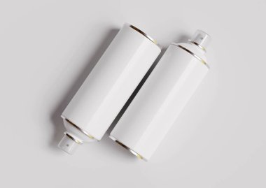 Sprey kutu beyaz renk ve bu yapımı gerçekçi desen 3 boyutlu yazılım kullanıyor.