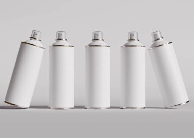 Sprey kutu beyaz renk ve bu yapımı gerçekçi desen 3 boyutlu yazılım kullanıyor.