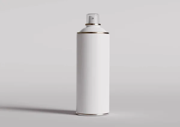 Спрей Бутылку Белого Цвета Реалистичной Текстуры Сделал Помощью Программного Обеспечения — стоковое фото
