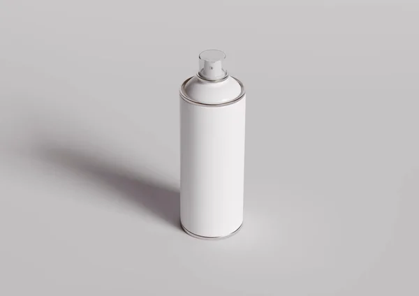 Spray Peut Bouteille Couleur Blanche Texture Réaliste Fait Utilisant Logiciel — Photo
