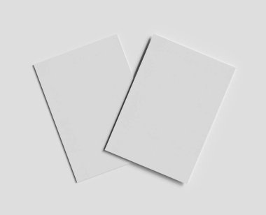 Gerçekçi dokular, şirket işleri için A5 Kağıt boyutu, maket, kapak, broşür vs.