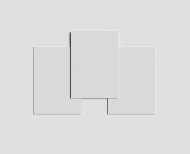 Gerçekçi dokular, şirket işleri için A5 Kağıt boyutu, maket, kapak, broşür vs.