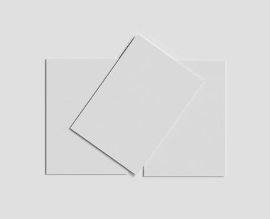 Gerçekçi dokular, şirket işleri için A5 Kağıt boyutu, maket, kapak, broşür vs.